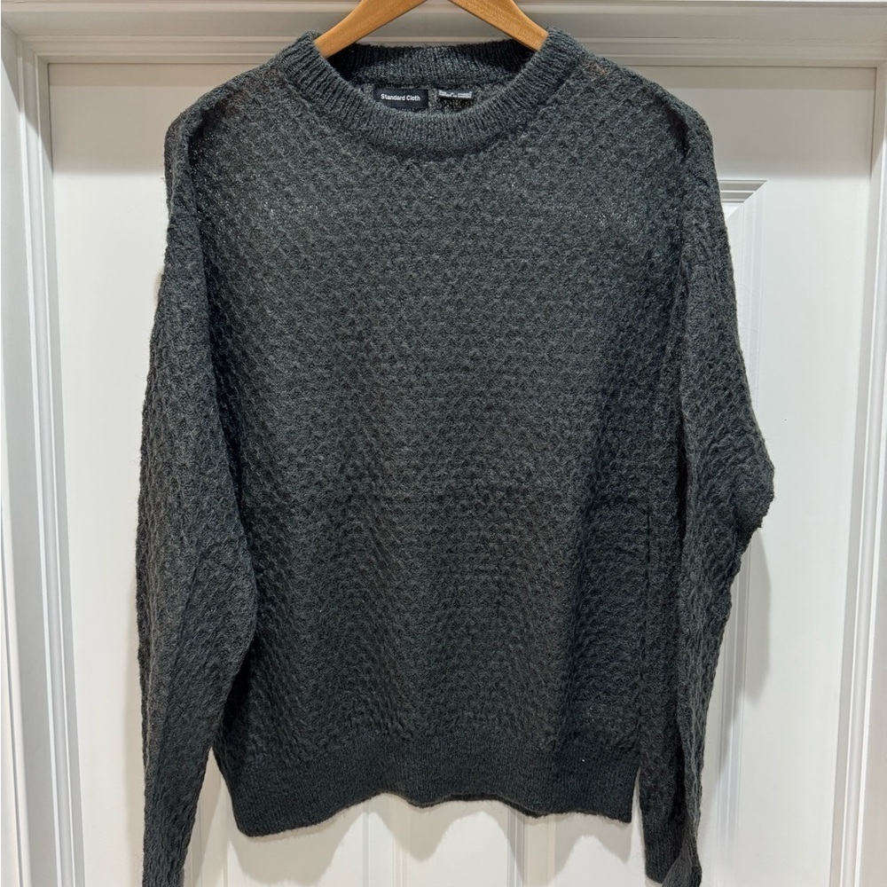 Standard Cloth by Urban Outfitters Sweater Grey Lightweight Oversized Sz M NWOT - Picture 7 of 9